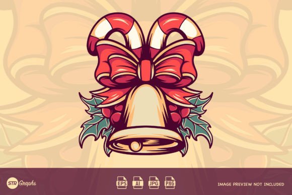 Christmas Bell and Candy Illustrations Review