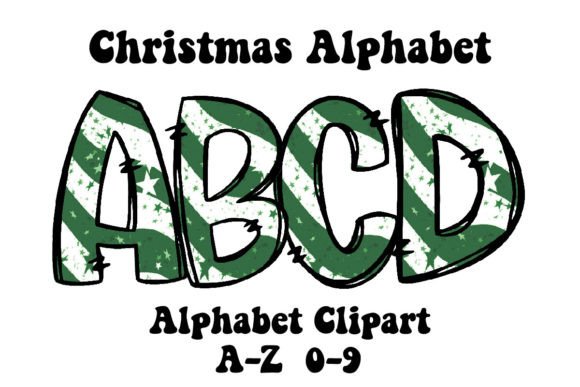 Green Stars Christmas Alphabet Doodle: Illustrations Review