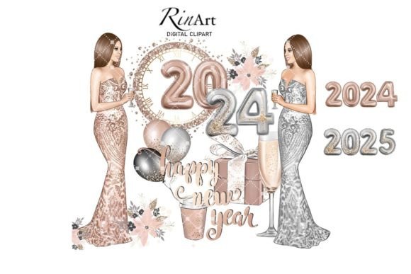 New Year Clipart 2024: Illustrations Review
