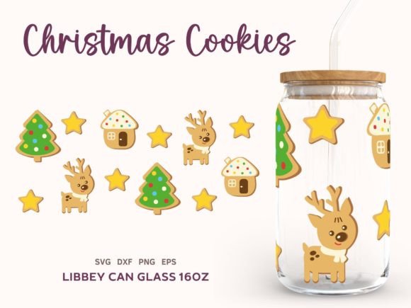 Review: Christmas Cookies Can Glass Wrap SVG
