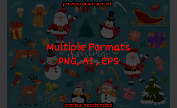 Reviewing Christmas Background with Elements Ecora