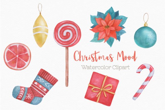 Reviewing Christmas Watercolor Clipart Candy Cane Illustrations