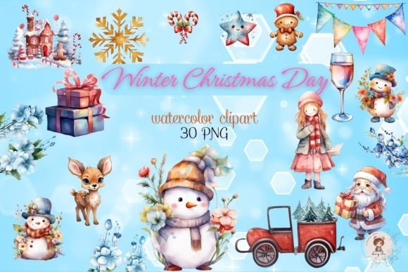 Reviewing Christmas Watercolor Clipart Sublimation for Stitch
