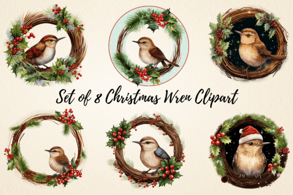 Reviewing the Christmas Wren Clipart Bundle