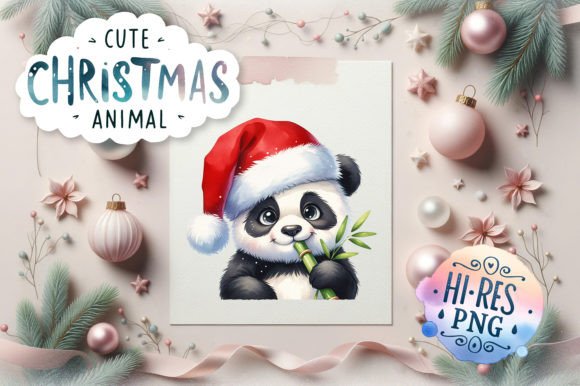 Reviewing the Cute Christmas Panda Watercolor Design