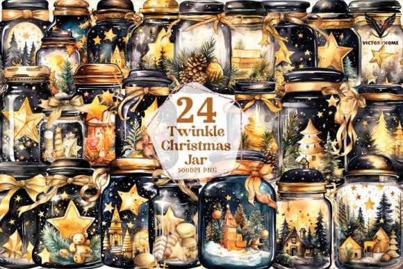 Twinkle Christmas Jar Clipart PNG: A Designer’s Review