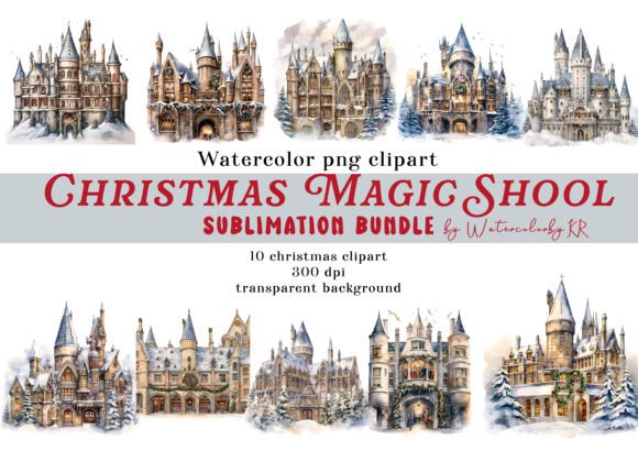 Watercolor Christmas Magic School Bundle Review